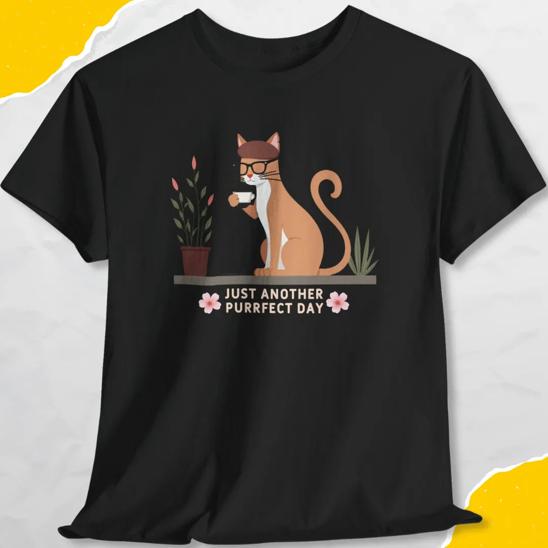 Just Another Purrfect Day - Unisex Softstyle Tee Cat T-Shirt