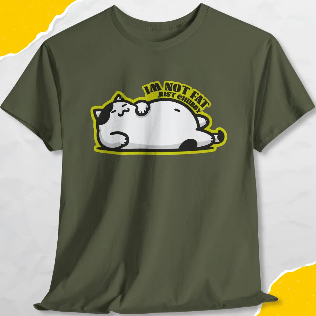 I'm Not Fat Just Chubby - Unisex Softstyle Tee Cat T-Shirt