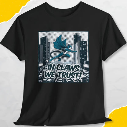 In Claws We Trust - Unisex Softstyle Tee Cat T-Shirt