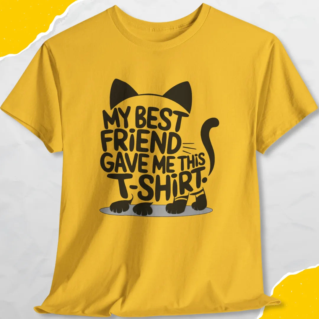 My Best Friend Gave Me This T-shirt - Unisex Softstyle Tee Cat T-Shirt