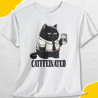 Catffeinated - Unisex Softstyle Tee Cat T-Shirt