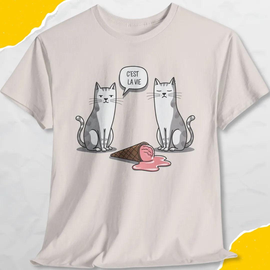 C'Est La Vie (Well, That's Life) - Unisex Softstyle Tee Cat T-Shirt