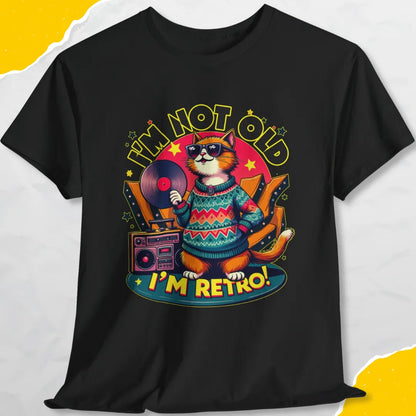 I'm Not Old, I'm Retro - Unisex Softstyle Tee Cat T-Shirt