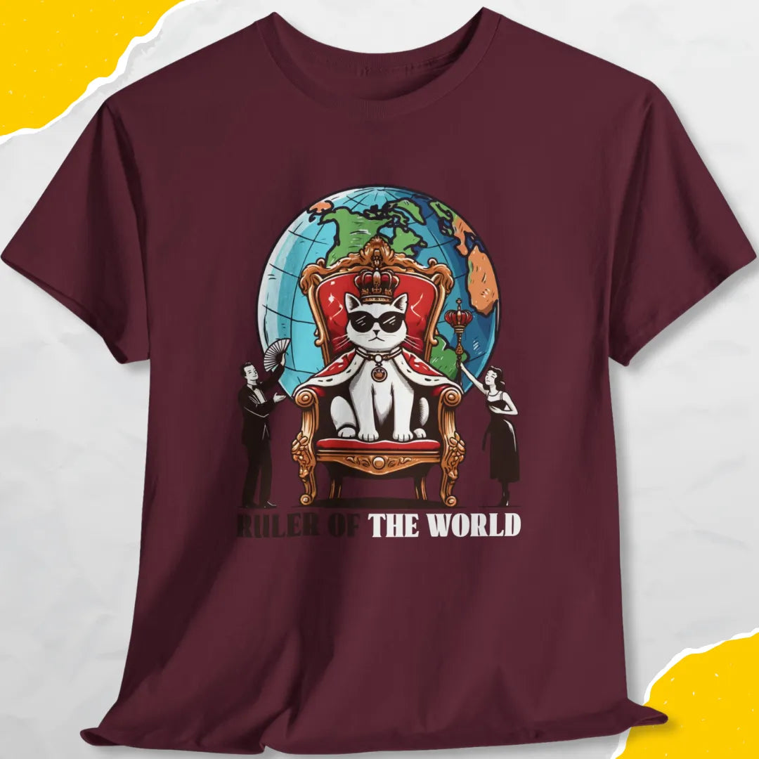 Ruler Of The World - Unisex Softstyle Tee Cat T-Shirt