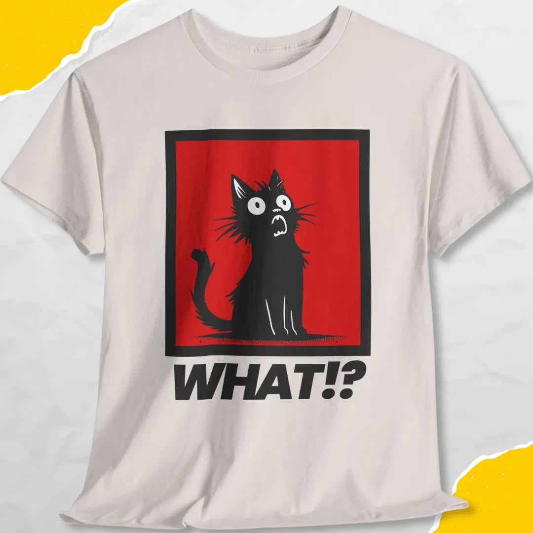 What!? - Unisex Softstyle Tee Cat T-Shirt