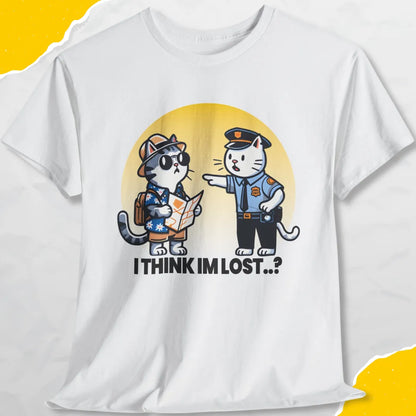 I Think I'm Lost..? - Unisex Softstyle Tee Cat T-Shirt