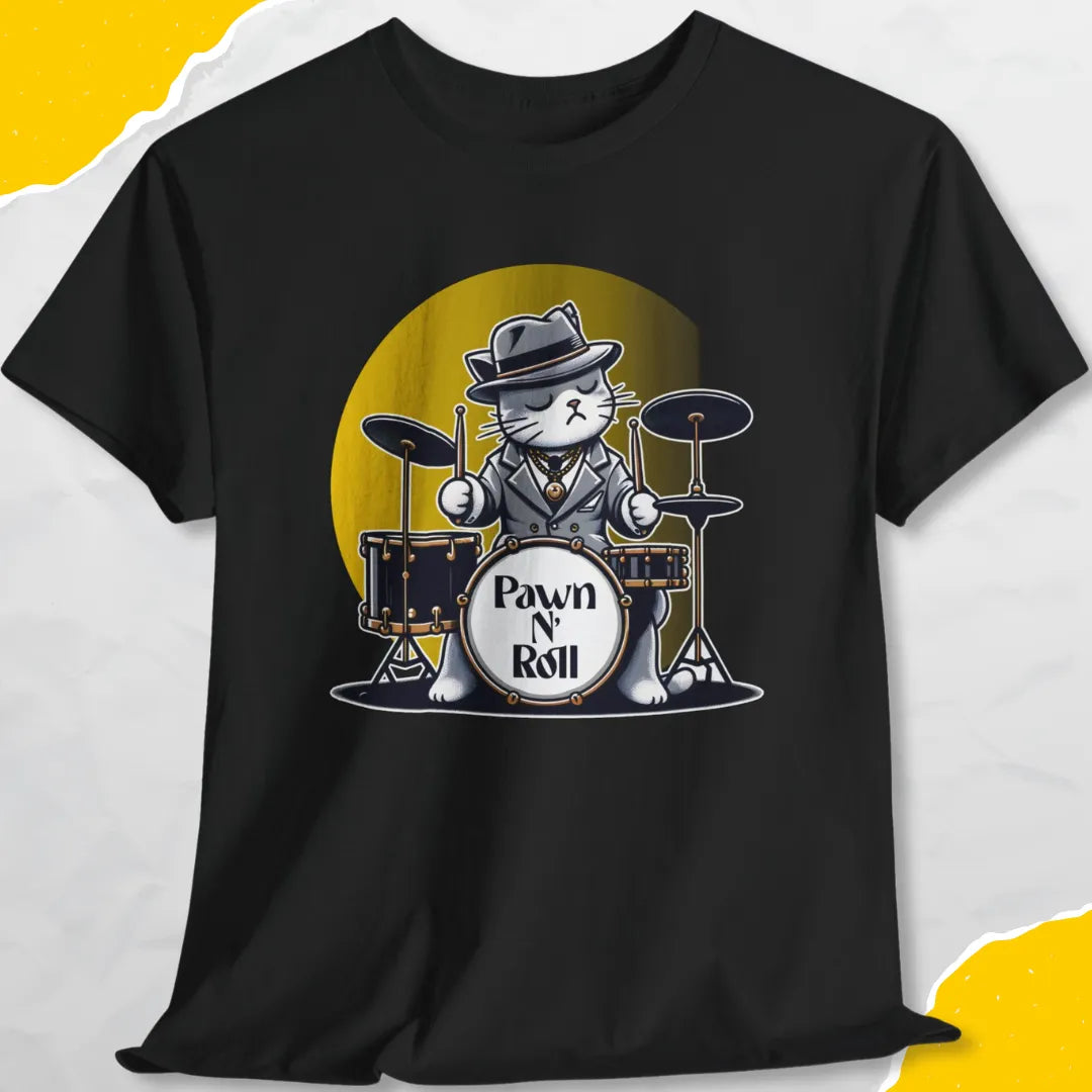 Pawn N' Roll - Unisex Softstyle Tee Cat T-Shirt