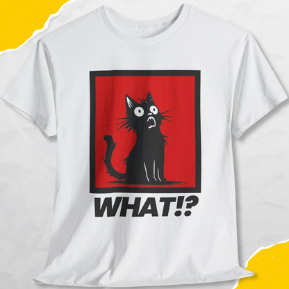 What!? - Unisex Softstyle Tee Cat T-Shirt