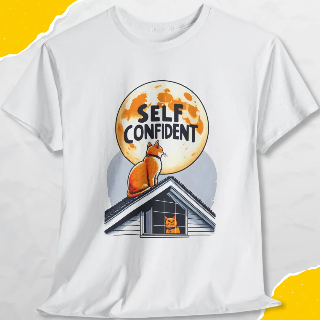 Self Confident - Unisex Softstyle Tee Cat T-Shirt