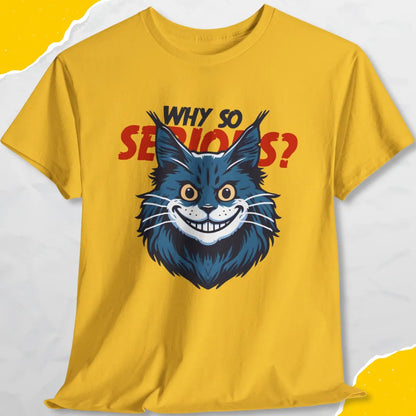 Why So Serious? - Unisex Softstyle Tee Cat T-Shirt