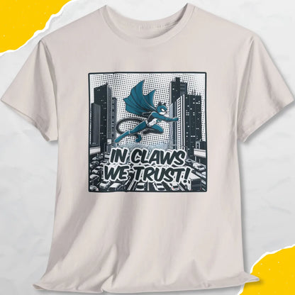 In Claws We Trust - Unisex Softstyle Tee Cat T-Shirt