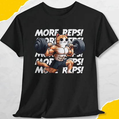 More Reps! - Unisex Softstyle Tee Cat T-Shirt