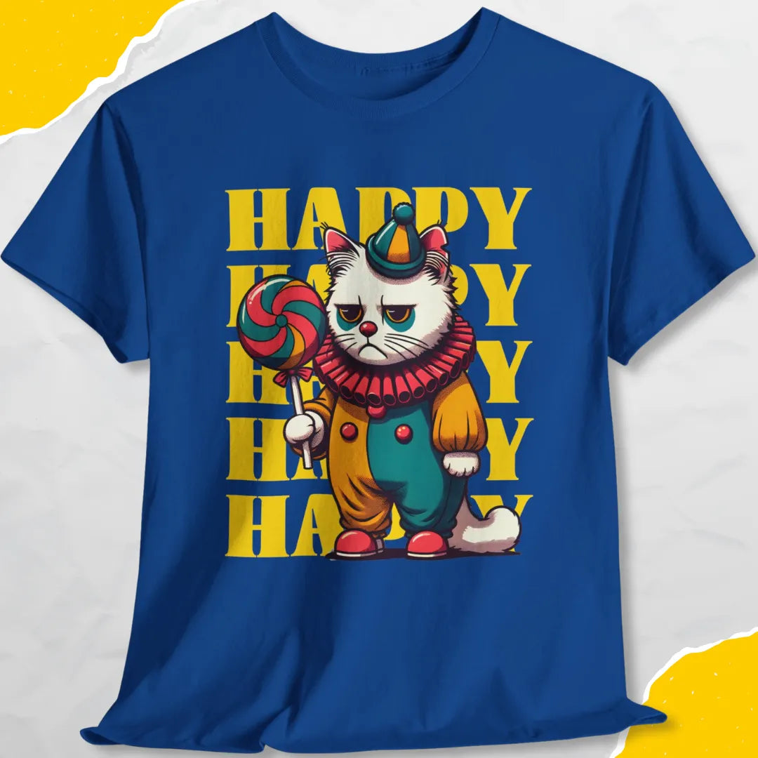 Happy - Unisex Softstyle Tee Cat T-Shirt