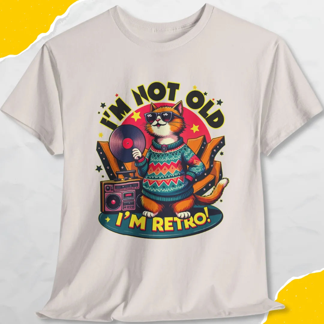 I'm Not Old, I'm Retro - Unisex Softstyle Tee Cat T-Shirt