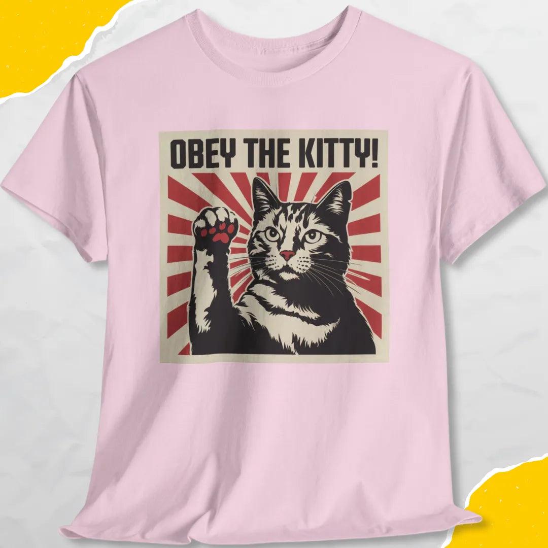 Obey The Kitty - Unisex Softstyle Tee Cat T-Shirt