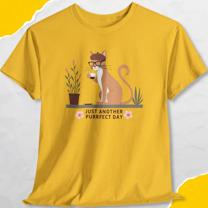 Just Another Purrfect Day - Unisex Softstyle Tee Cat T-Shirt