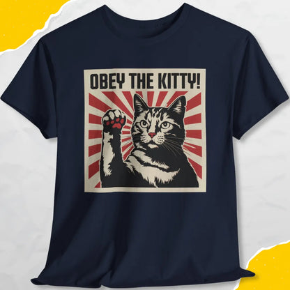 Obey The Kitty - Unisex Softstyle Tee Cat T-Shirt