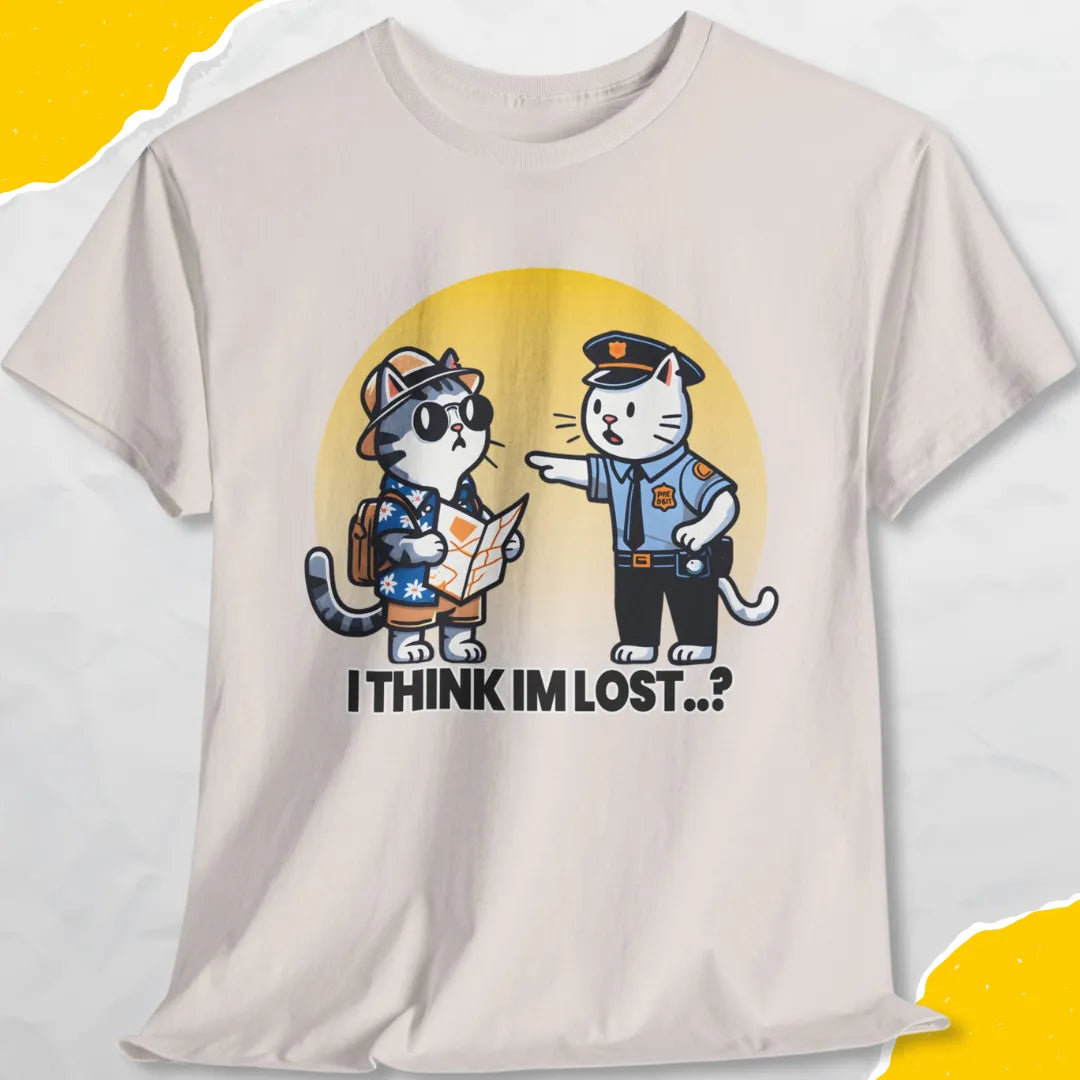 I Think I'm Lost..? - Unisex Softstyle Tee Cat T-Shirt