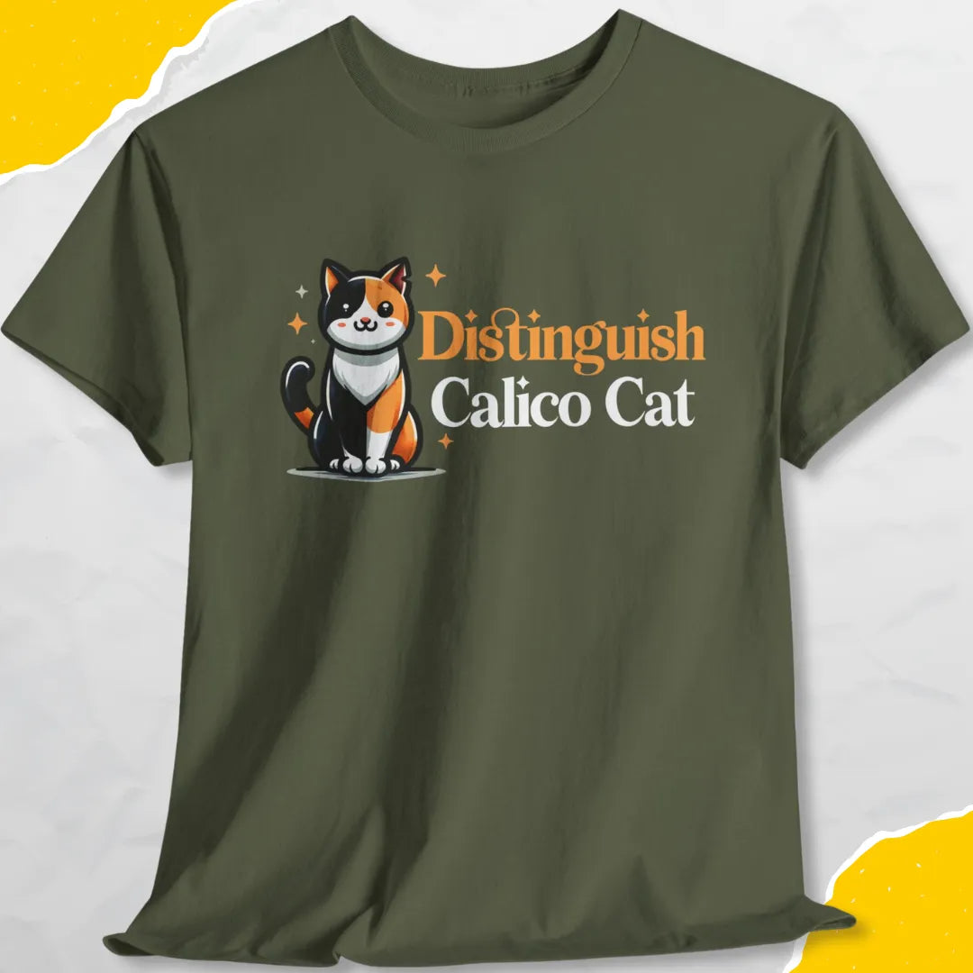 Distinguish Calico Cat - Unisex Softstyle Tee Cat T-Shirt