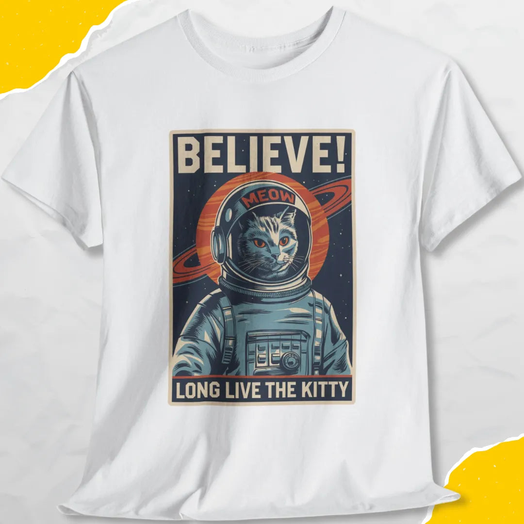 Believe! Long Live The Kitty - Unisex Softstyle Tee Cat T-Shirt