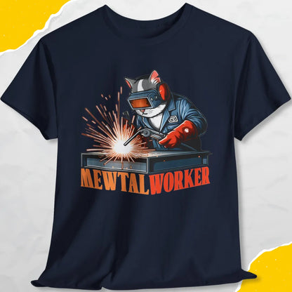 Meowtal Worker - Unisex Softstyle Tee Cat T-Shirt