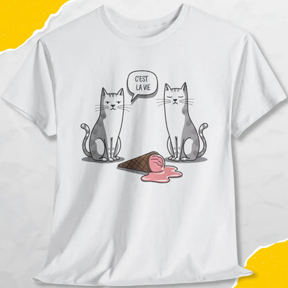 C'Est La Vie (Well, That's Life) - Unisex Softstyle Tee Cat T-Shirt