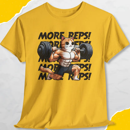 More Reps! - Unisex Softstyle Tee Cat T-Shirt