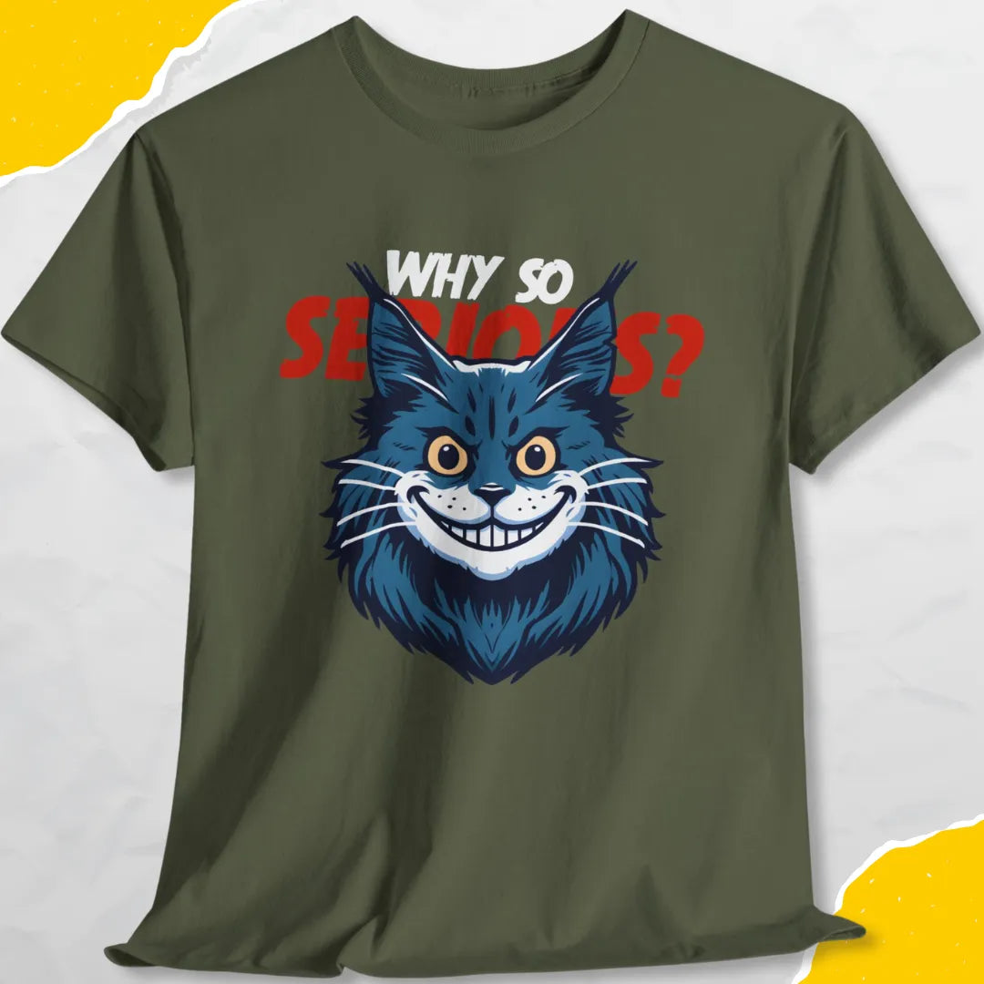 Why So Serious? - Unisex Softstyle Tee Cat T-Shirt