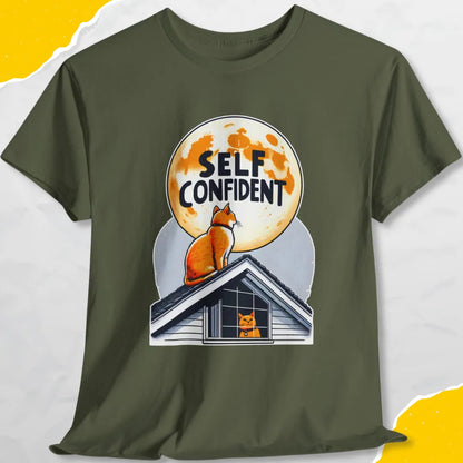 Self Confident - Unisex Softstyle Tee Cat T-Shirt