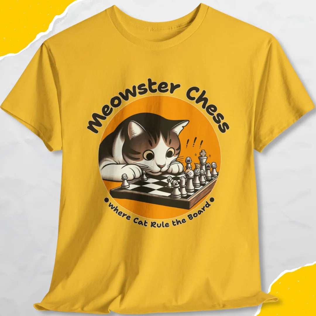 Meowster Chess Where Cat Rule The Board - Unisex Softstyle Tee Cat T-Shirt