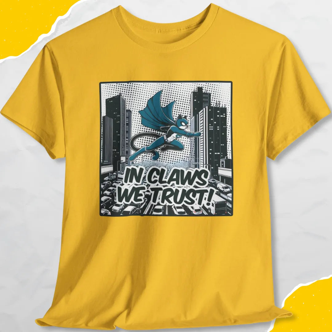 In Claws We Trust - Unisex Softstyle Tee Cat T-Shirt