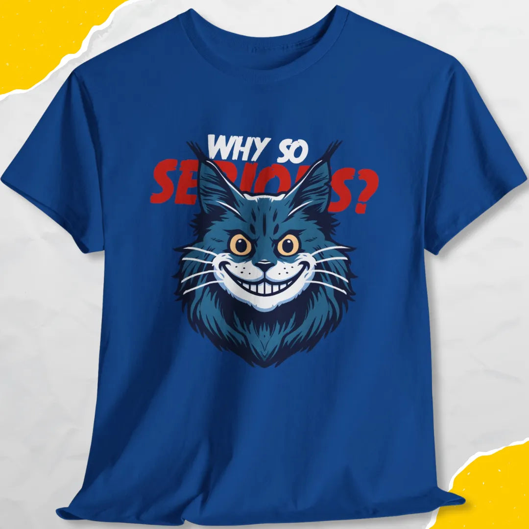 Why So Serious? - Unisex Softstyle Tee Cat T-Shirt