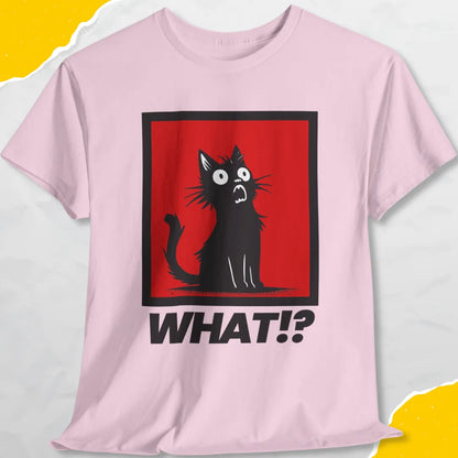 What!? - Unisex Softstyle Tee Cat T-Shirt