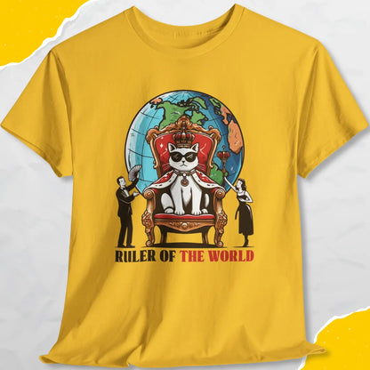 Ruler Of The World - Unisex Softstyle Tee Cat T-Shirt