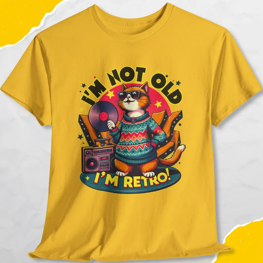 I'm Not Old, I'm Retro - Unisex Softstyle Tee Cat T-Shirt