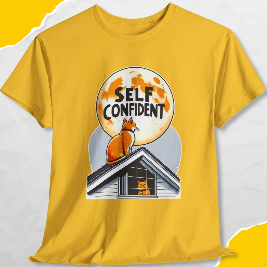 Self Confident - Unisex Softstyle Tee Cat T-Shirt