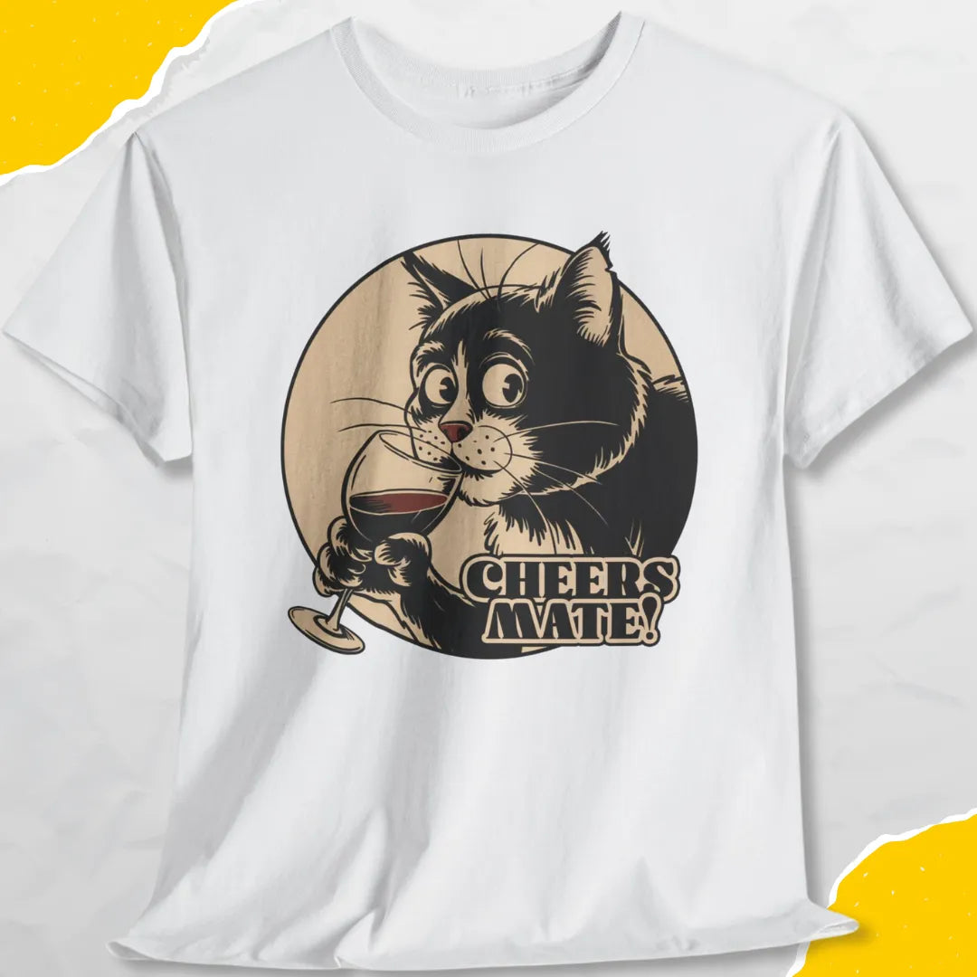 Cheers Mate - Unisex Softstyle Tee Cat T-Shirt