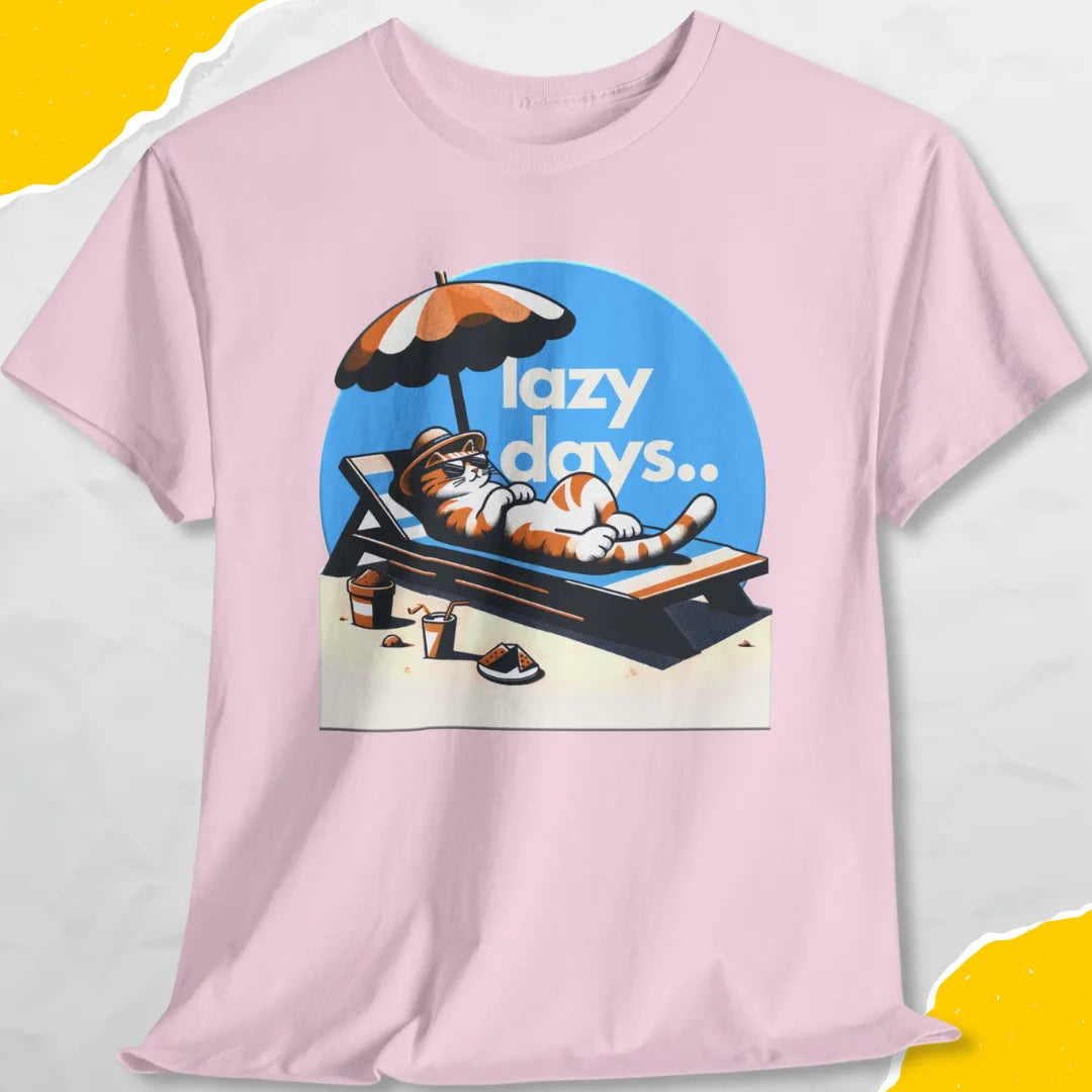 Lazy Days - Unisex Softstyle Tee Cat T-Shirt