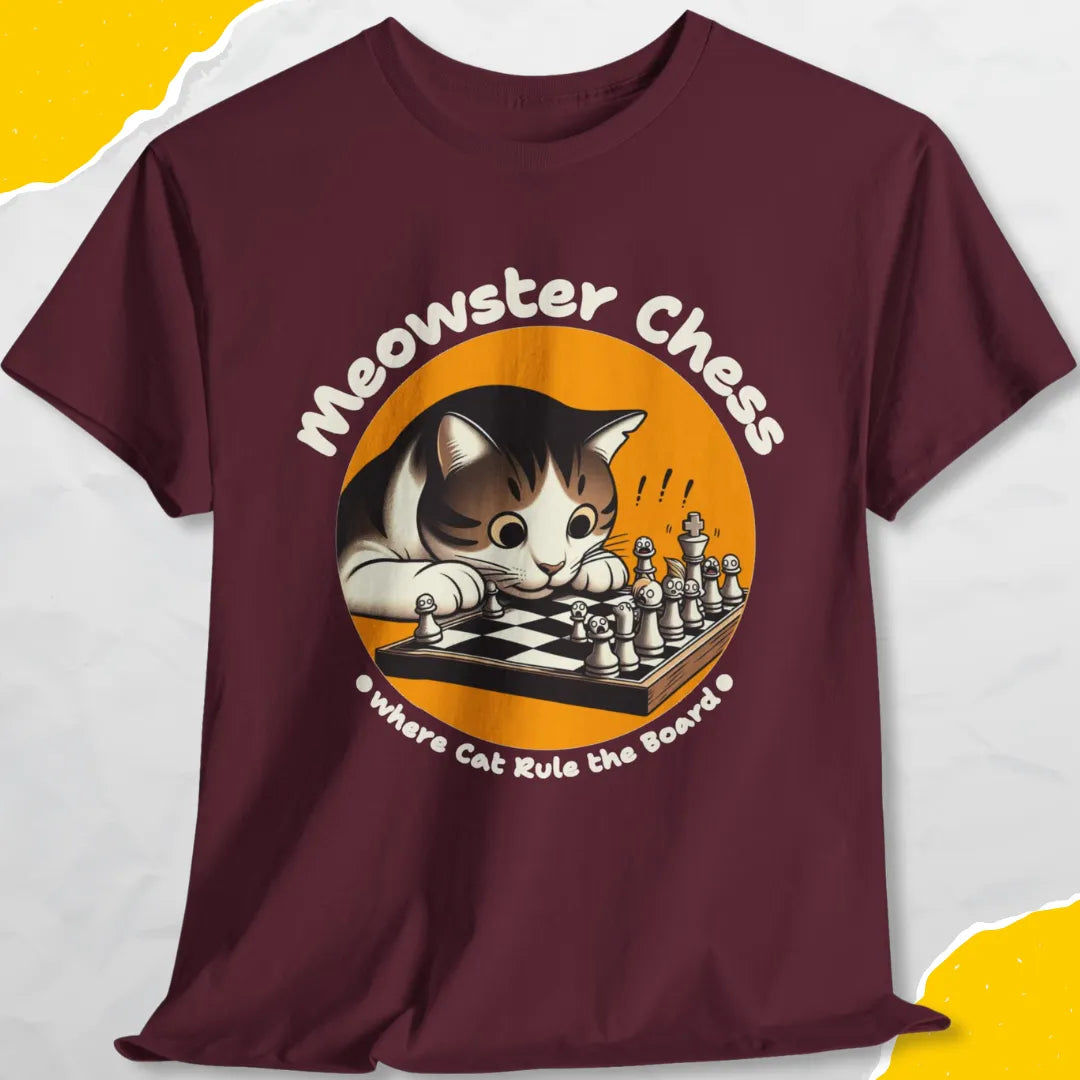 Meowster Chess Where Cat Rule The Board - Unisex Softstyle Tee Cat T-Shirt