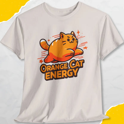 Orange Cat Energy - Unisex Softstyle Tee Cat T-Shirt