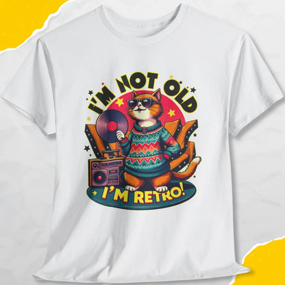 I'm Not Old, I'm Retro - Unisex Softstyle Tee Cat T-Shirt