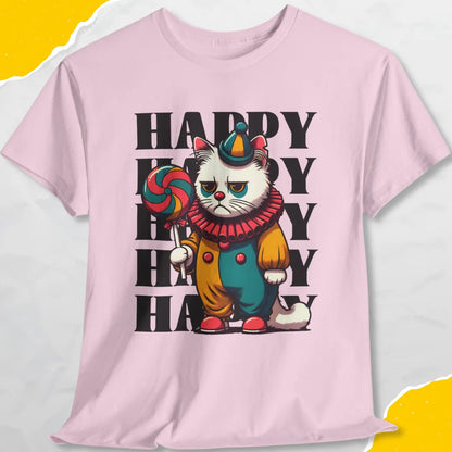 Happy - Unisex Softstyle Tee Cat T-Shirt