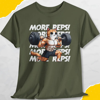 More Reps! - Unisex Softstyle Tee Cat T-Shirt